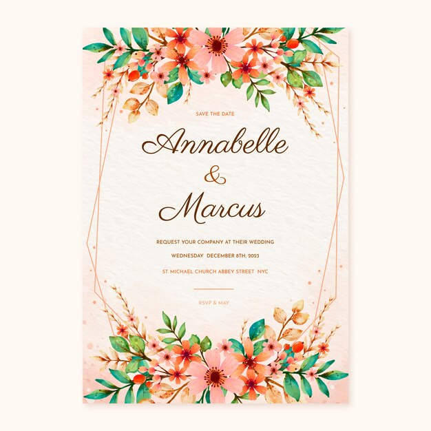 wedding invitation template design