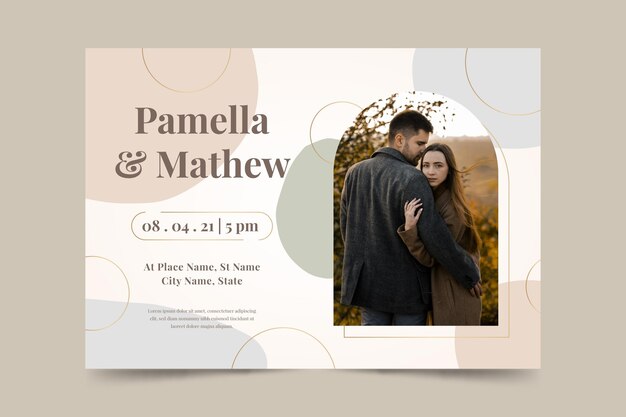 wedding invitation template theme
