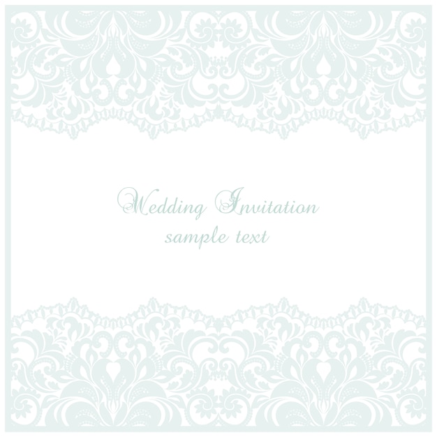 Free vector wedding invitation template