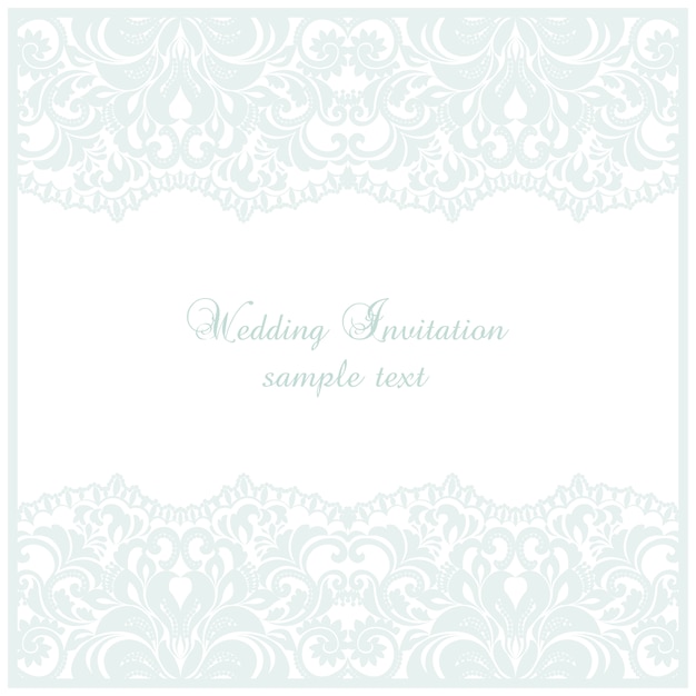 Free vector wedding invitation template