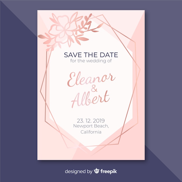 Wedding invitation template