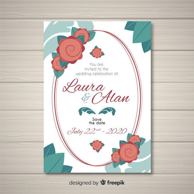 Wedding invitation template