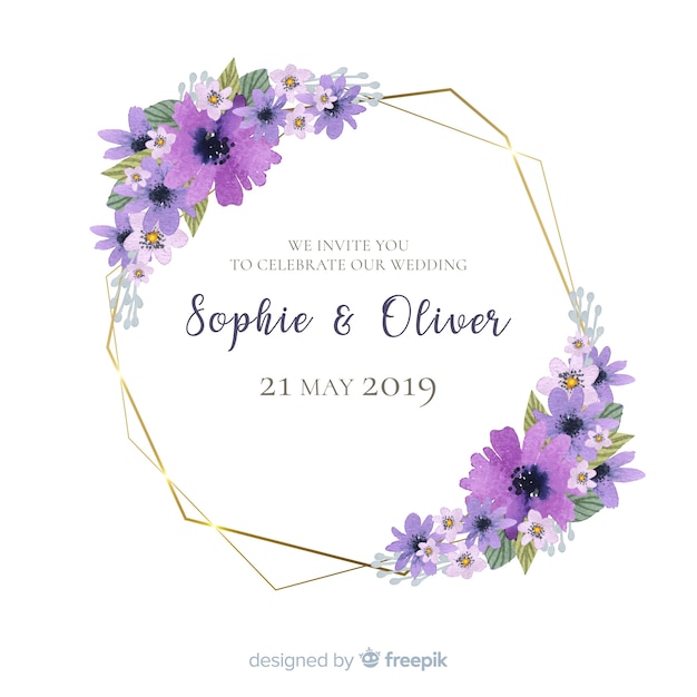 Wedding invitation template