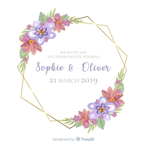 Wedding invitation template