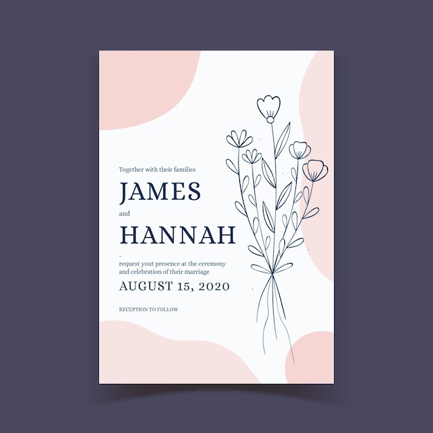 Wedding invitation template