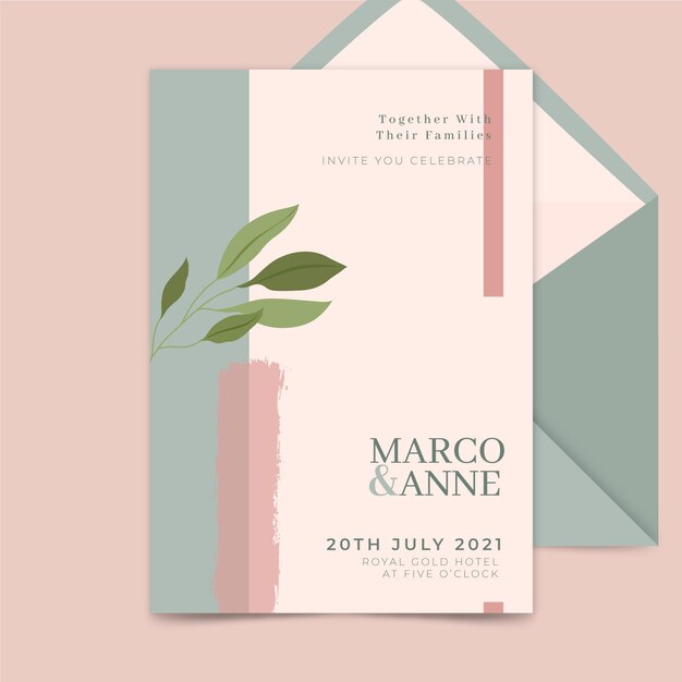 Wedding invitation template