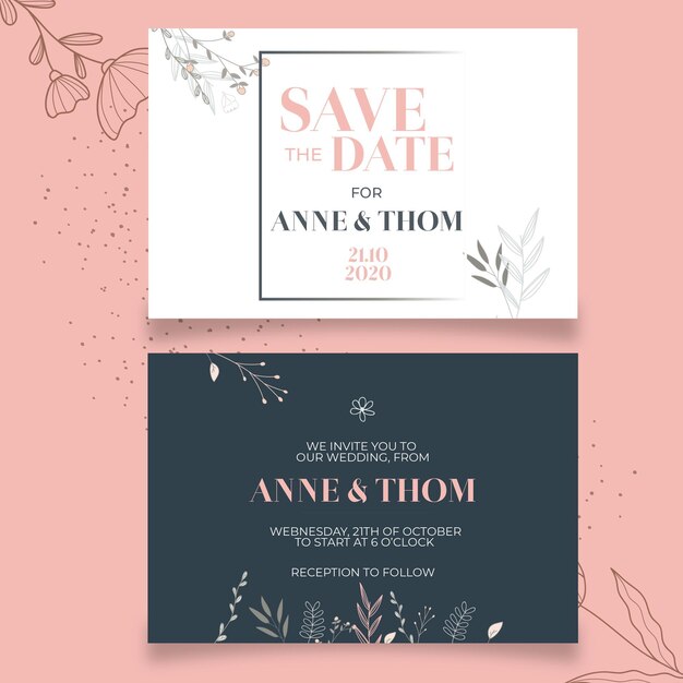 Wedding invitation template