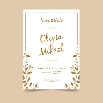 Wedding invitation template