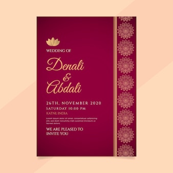 Wedding invitation template