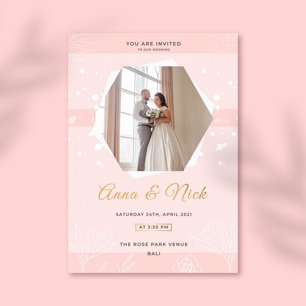 Wedding invitation template