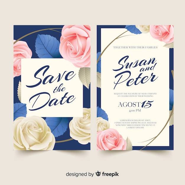 Wedding invitation template