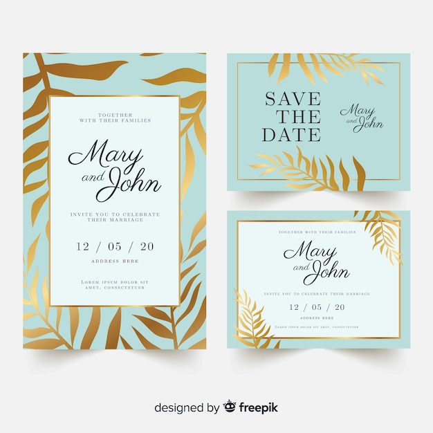 Wedding invitation template