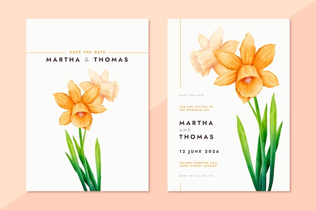 Wedding invitation template