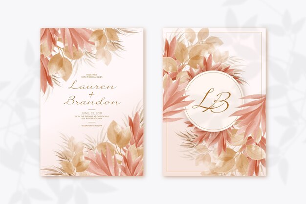 Wedding invitation template