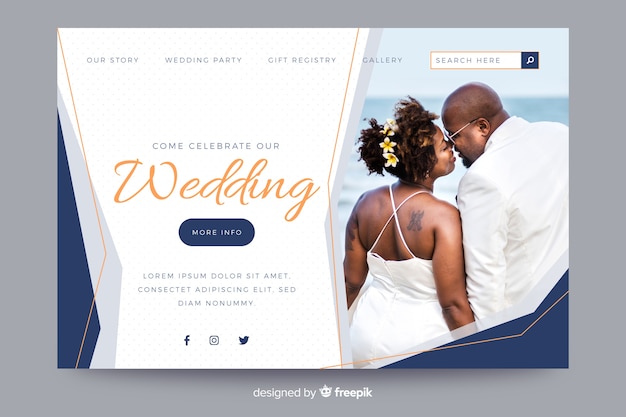 Wedding Landing Page Template – Create a Memorable Online Presence