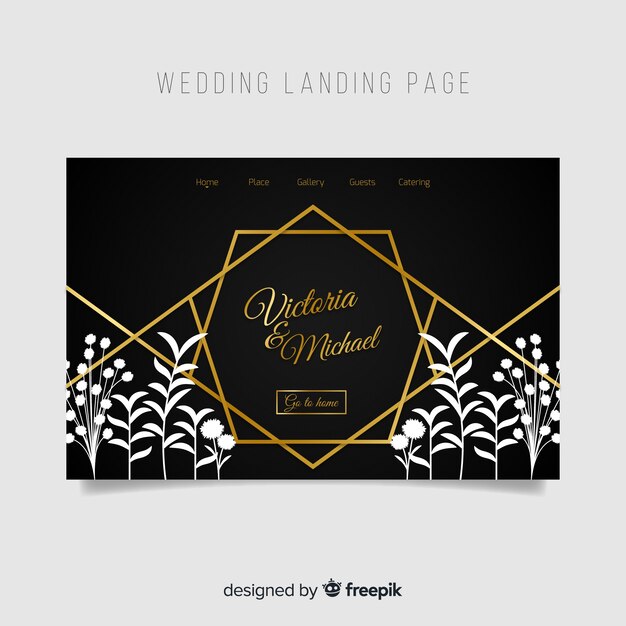 Wedding landing page
