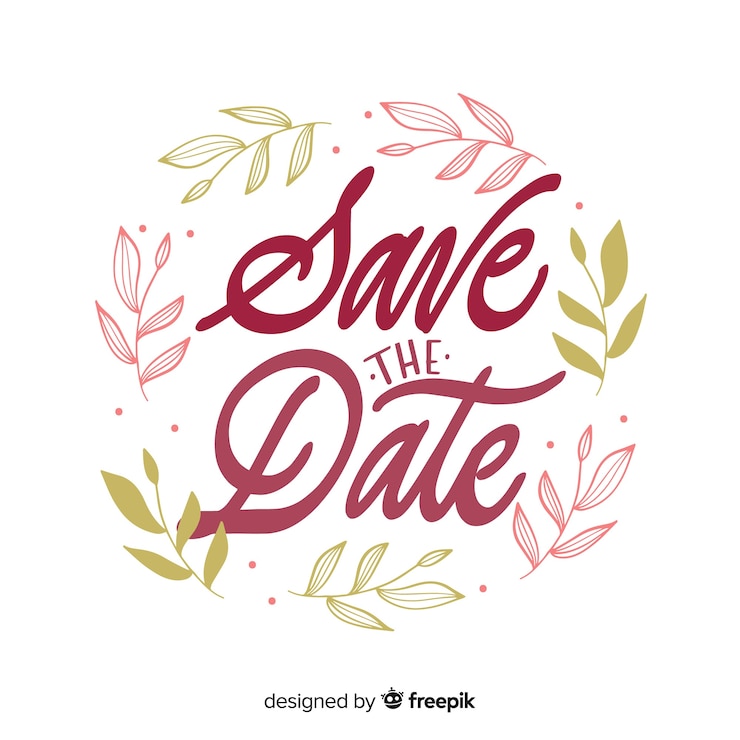 Free Vector wedding lettering