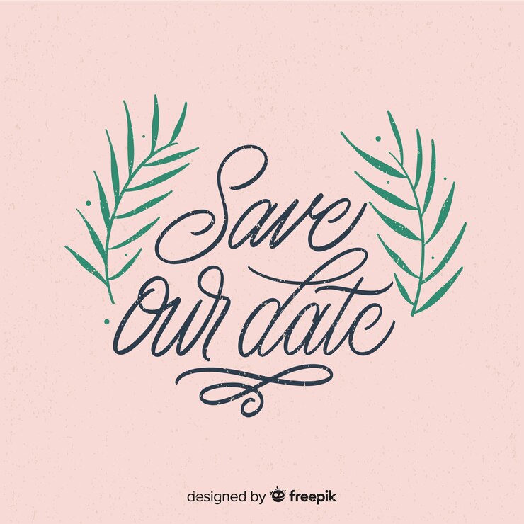 Free Vector wedding lettering