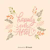 Free vector wedding lettering