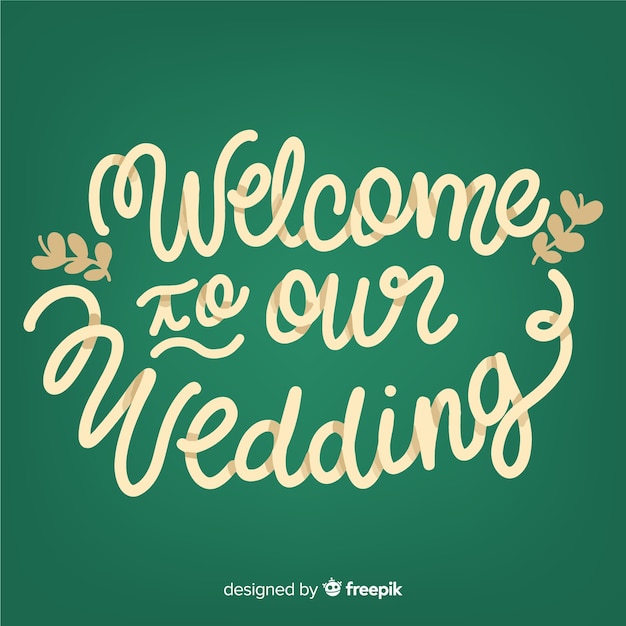 Wedding lettering