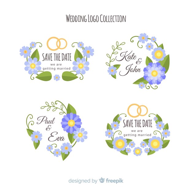 Wedding logo collection