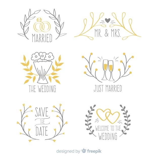 Wedding logo collection