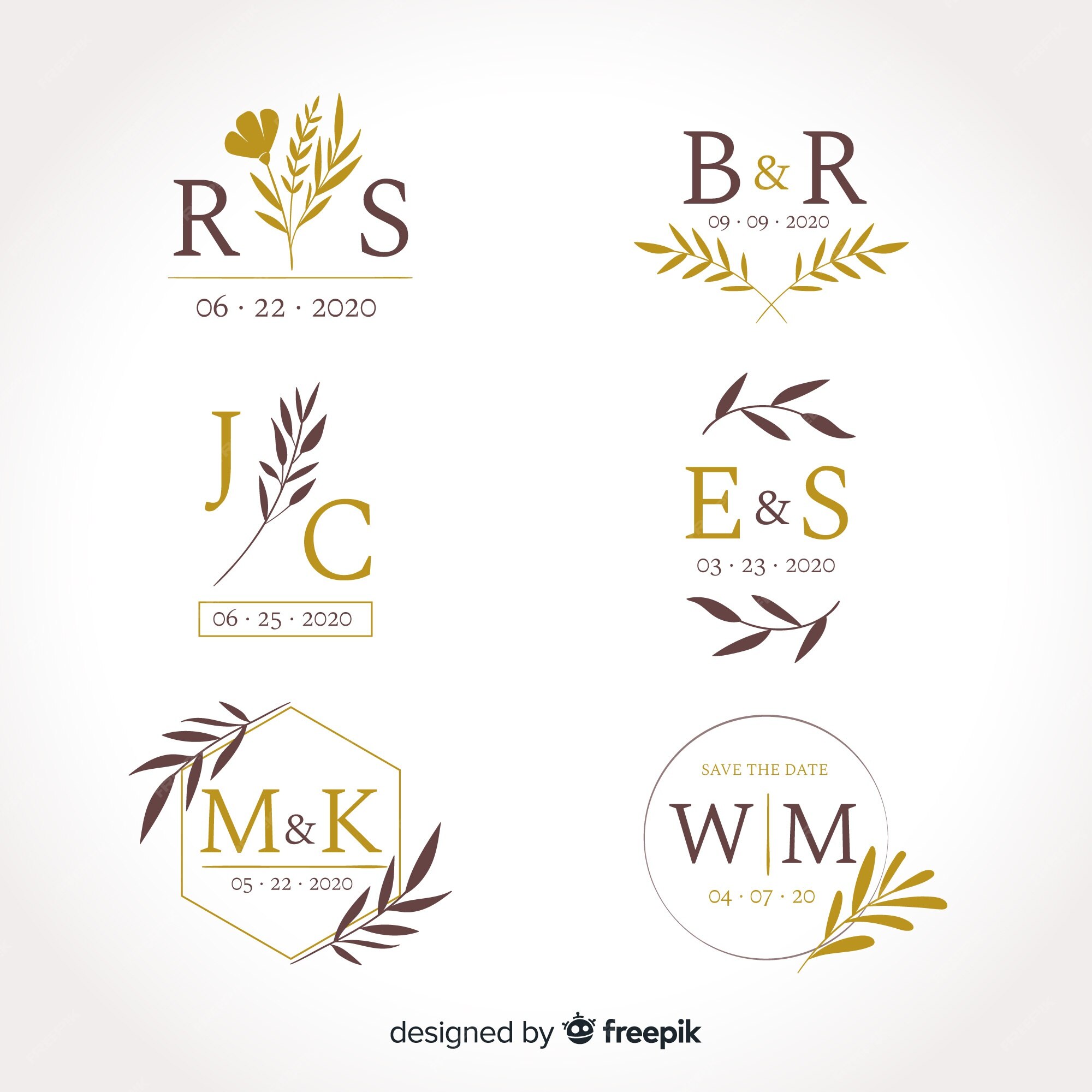 wedding monogram logo