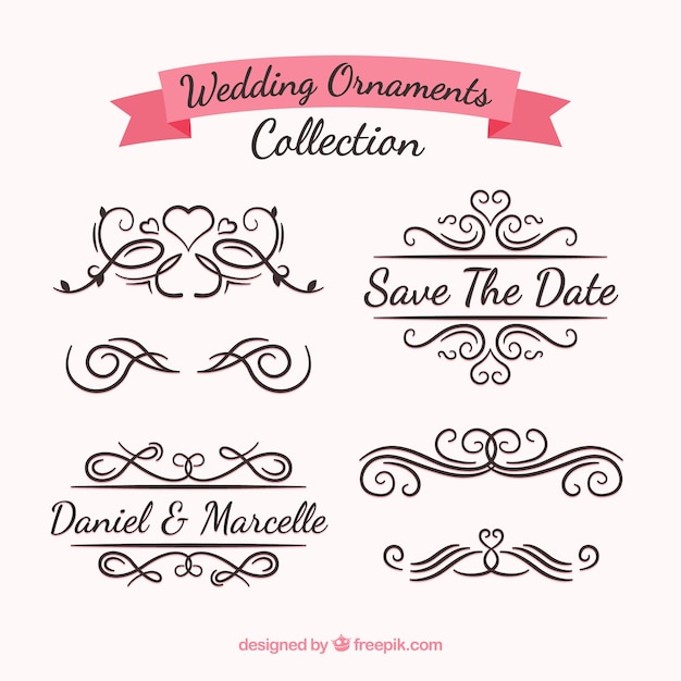 Wedding ornaments collection