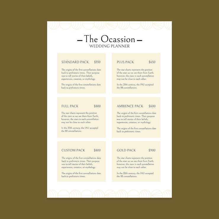 Free Vector Wedding Planner Price List Template Design free-vector-wedding-planner-price-list-template-design