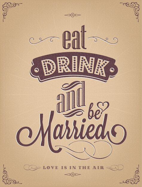 Wedding poster design
