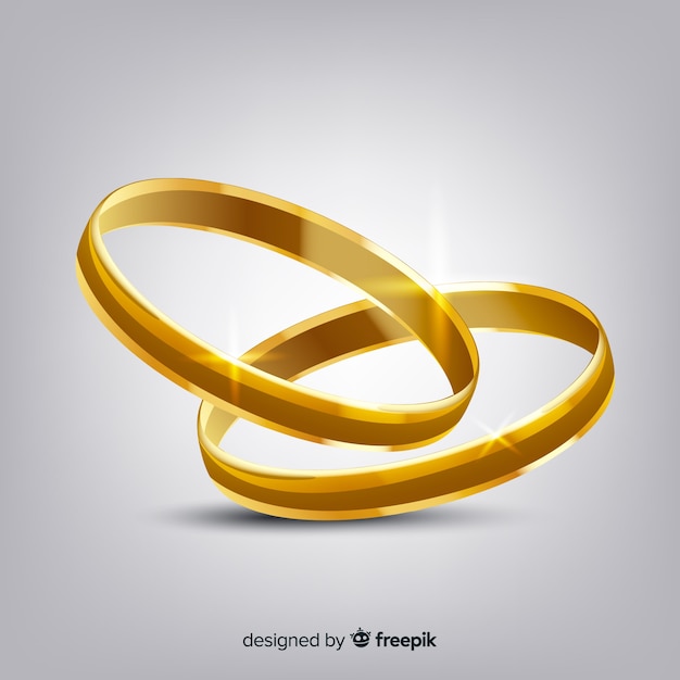 Free vector wedding rings