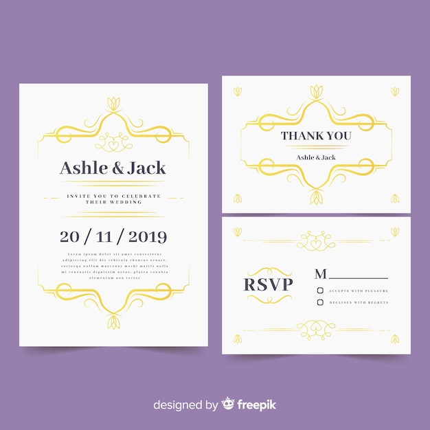 Wedding rsvp card