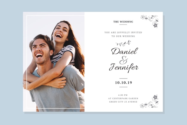 Wedding save the date template