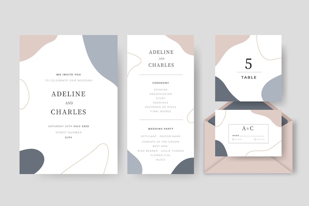 Wedding stationery pack