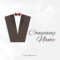 Free vector wedding suit logo