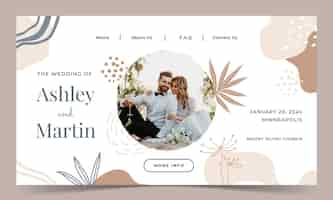 Free vector wedding template design