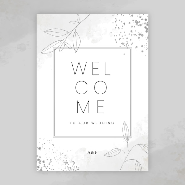 Wedding welcome card