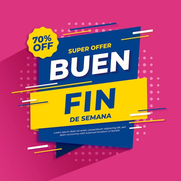 Offerta di sconto di vendita del fine settimana