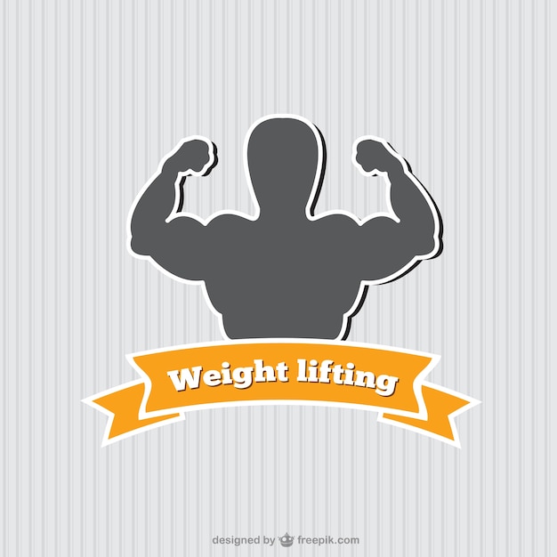 Weight lifting logo