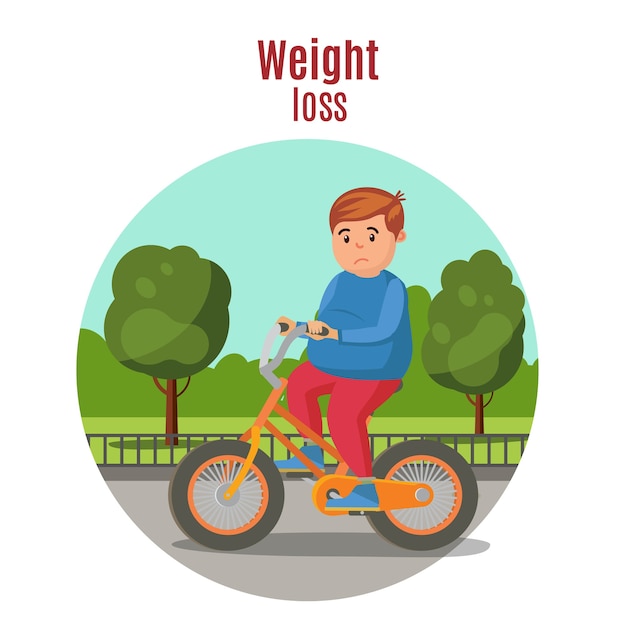 Weight loss colorful concept