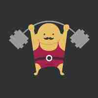 Free vector weightlifter icon