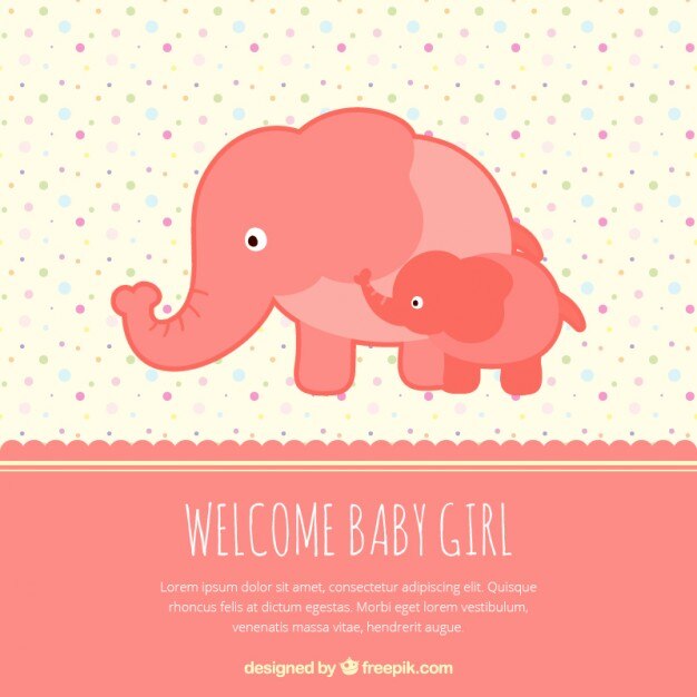 Welcome Baby Girl Card