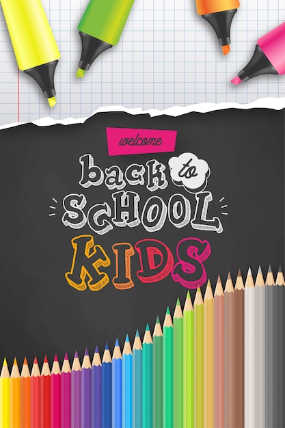 Welcome back to school poster template