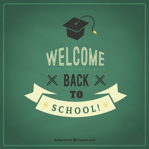 Welcome back to school in retro style