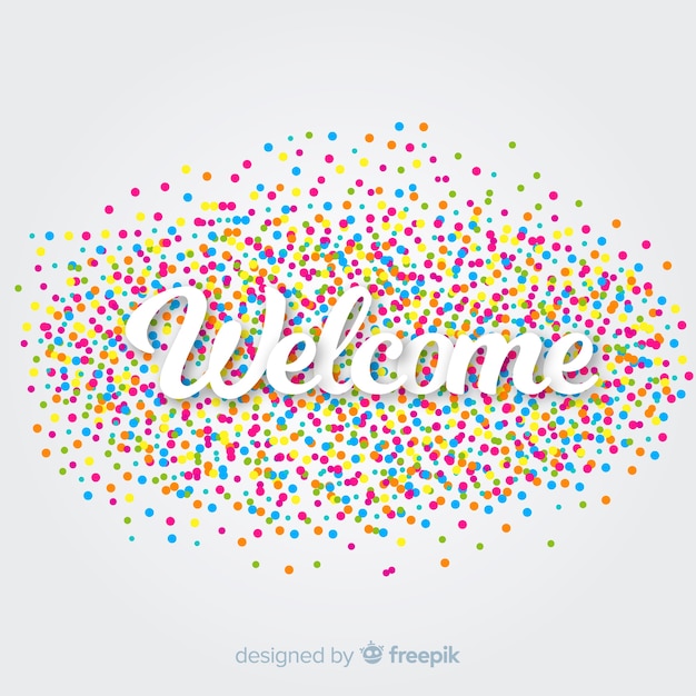 Free vector welcome background