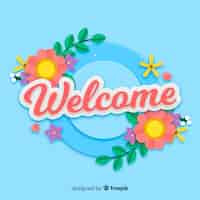 Free vector welcome background