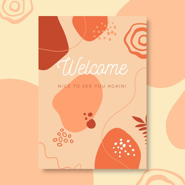 Welcome card template