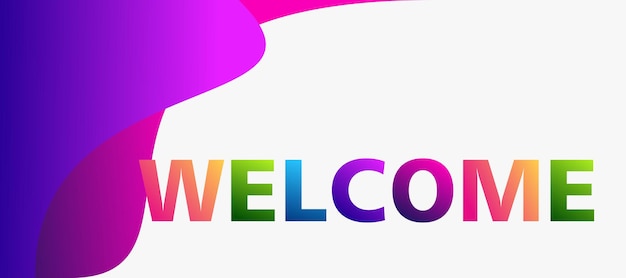 Welcome gradient banner