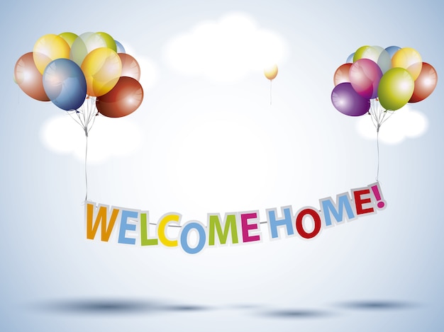 Welcome home background – Free Vector Templates