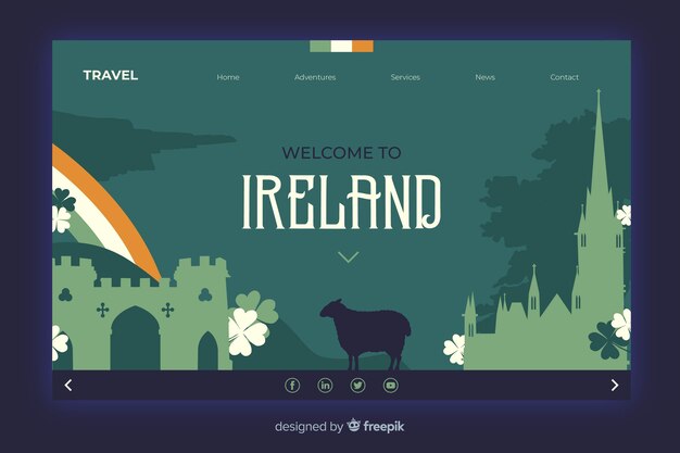 Welcome to ireland landing page